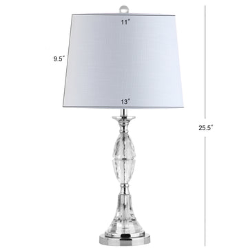 Reid 25.5" Crystal LED Table Lamp - JONATHAN Y